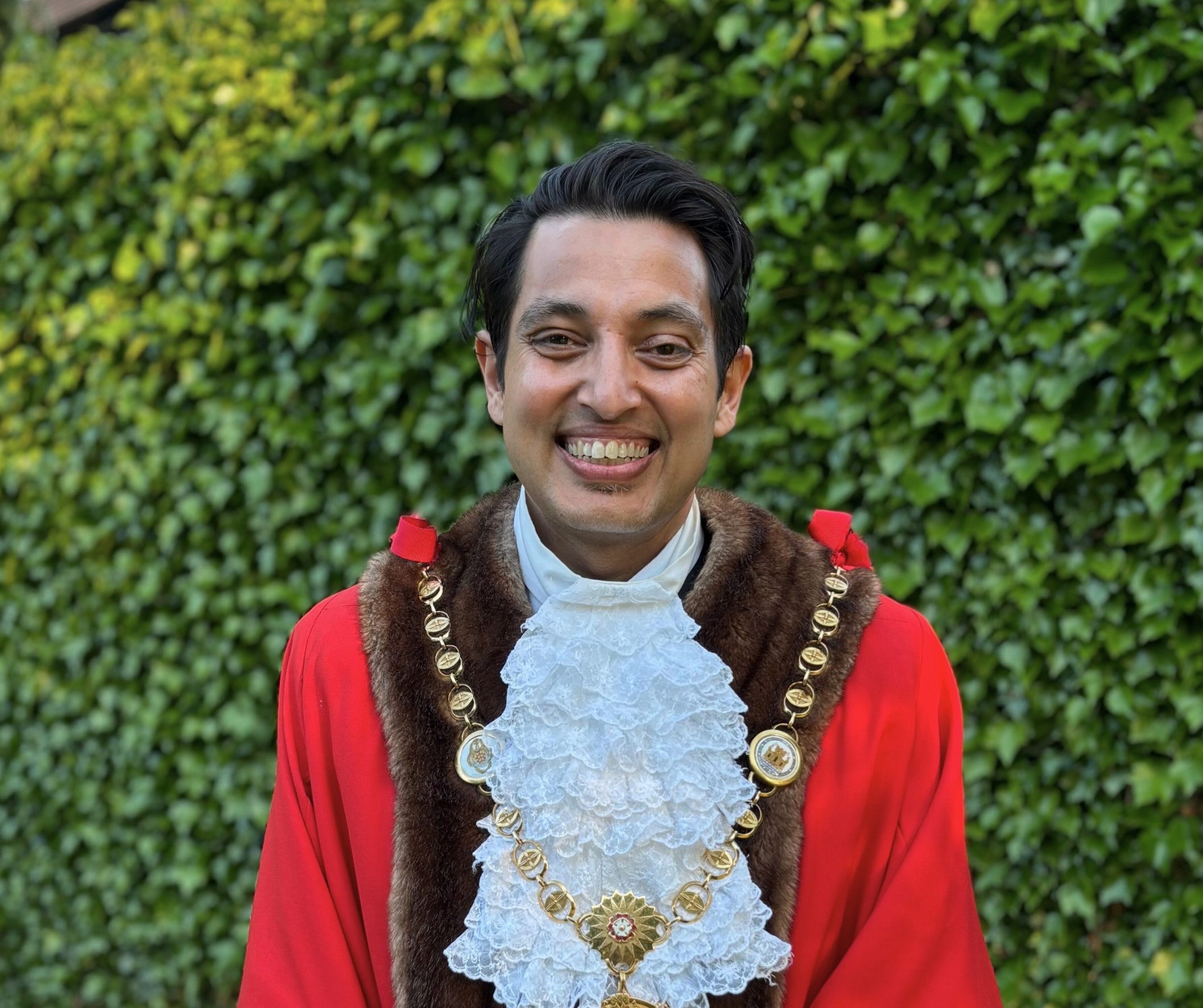 Photography of new Mayor for Tewkesbury, Councillor Kashan Pervaiz